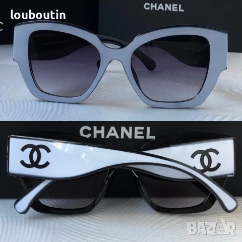 Дамски слънчеви очила котка черно и бяло, снимка 4 - Слънчеви и диоптрични очила - 52914722