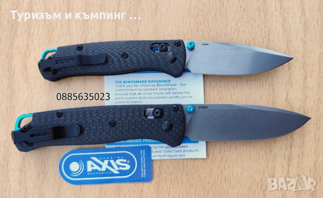 Benchmade Bugout 535 Carbon  /Benchmade Taggedout 15535OR Carbon, снимка 2 - Ножове - 46797303