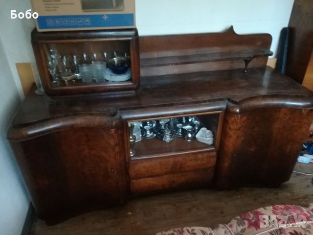  Бюфет - старинен, снимка 2 - Антикварни и старинни предмети - 34168637