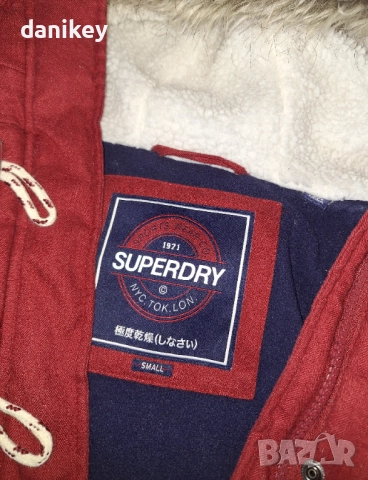 Дамско зимно яке палто Superdry размер small, снимка 12 - Якета - 52212479