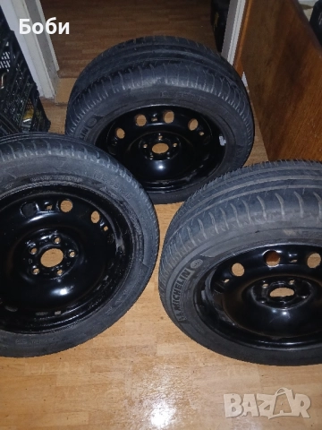 5×100 57.1ц.о.15цола с гуми на тях 195 5515, снимка 4 - Гуми и джанти - 52341942