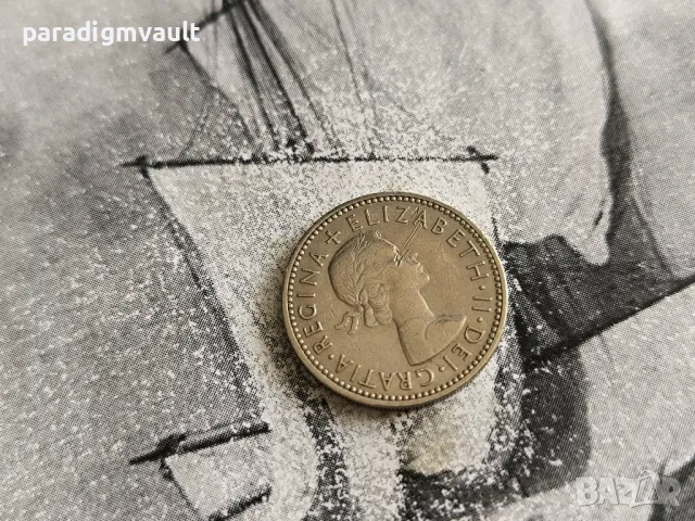 Монета - Великобритания - 1 шилинг | 1956г., снимка 2 - Нумизматика и бонистика - 50240295