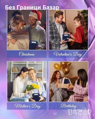 Нова Вечна Роза и Сребърен Комплект - Романтичен Подарък за жена, снимка 7 - Други - 44150444