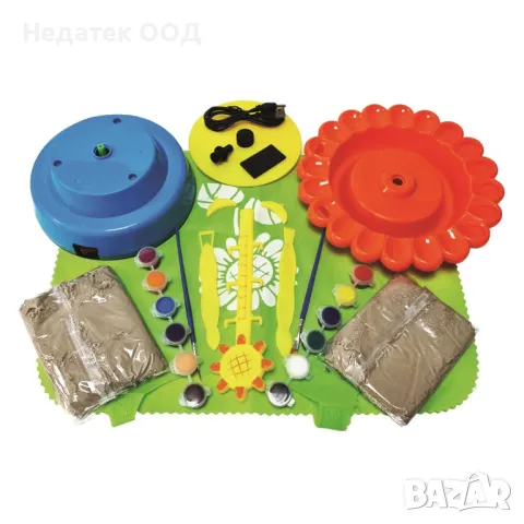 Детска грънчарска работилница, С колело и бои, снимка 2 - Други - 47371996