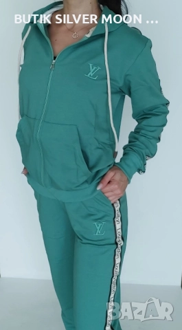 Дамски Памучни Екипи - лого Бродирано 💫 Louis VUITTON , снимка 5 - Комплекти - 51882504