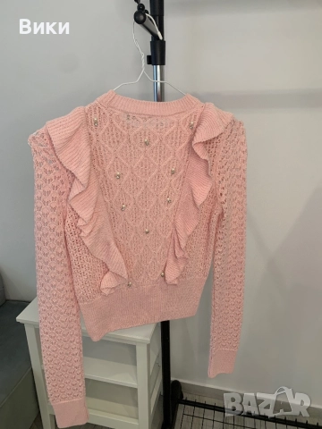 Нов пуловер с перли и камъни, снимка 9 - Блузи с дълъг ръкав и пуловери - 51595827