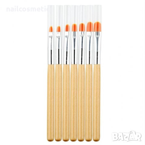 ЧЕТКИ ЗA РАБОТА С ПОЛИГЕЛ , ДЕКОРАЦИИ , ИЗГРАЖДАЩ ГЕЛ, снимка 3 - Продукти за маникюр - 35253719