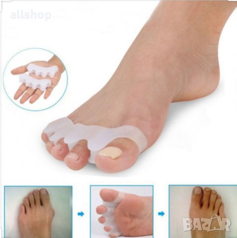 Силиконови шини за коригиране на пръстите на краката Hallux, снимка 6 - Шини - 31970879