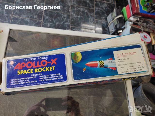Стара играчка ракета apollo-x space rocket, снимка 11 - Колекции - 40279535