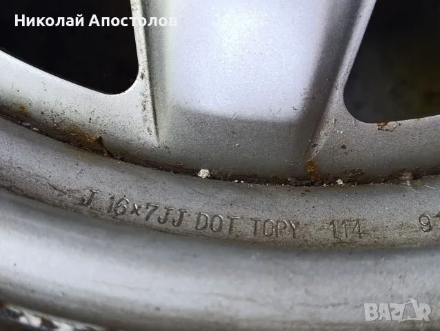 Желязна джанта 16" Toyota , снимка 2 - Гуми и джанти - 52326407