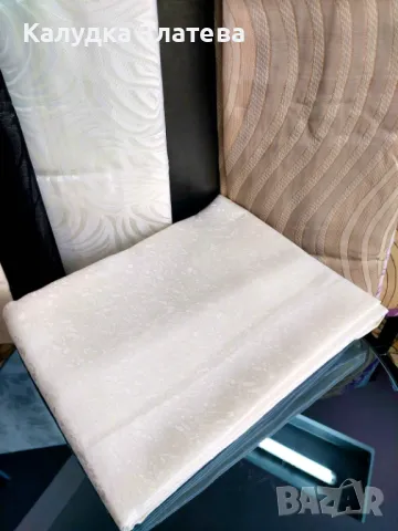 Плътни завеси к-т, готови ушити с кукички , снимка 1