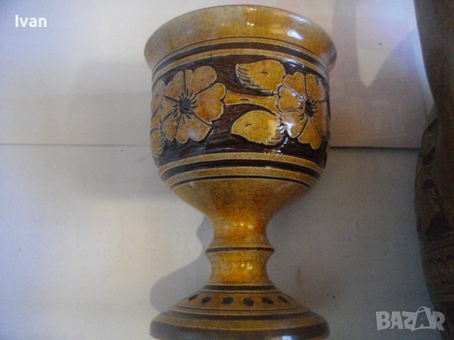 Нов Кипърски Глинен Сервиз За Вино-Ръчно Рисуван-Битов Интериор, снимка 10 - Сервизи - 39726655