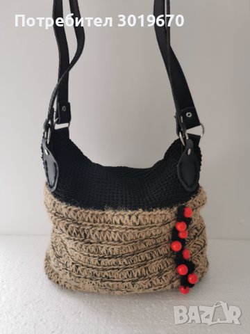 Чанта плетена чанта, снимка 6 - Чанти - 36898758