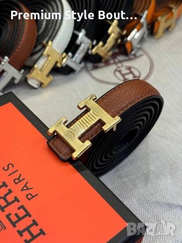 Колани hermes от естествена кожа в кутия 2см, снимка 8 - Колани - 53933169