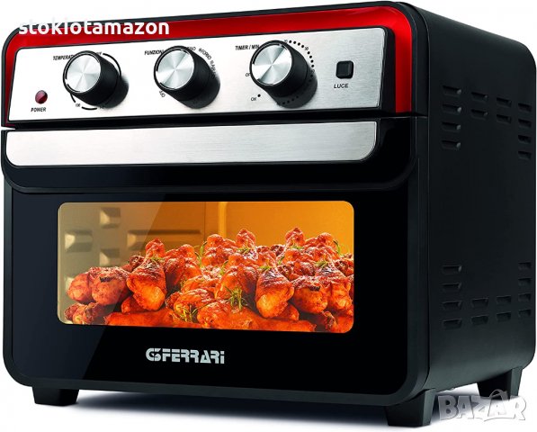G3 Ferrari G10145 Air Fryer, 22 Litres, 1700 W, Black/Red , снимка 1