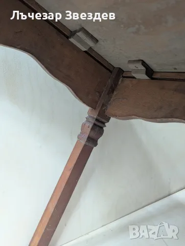 Резбована старинна маса, снимка 6 - Антикварни и старинни предмети - 56465121