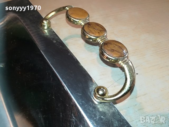 made in italy-inox 18/10 gold-внос швеицария 42х24х4см, снимка 10 - Колекции - 29952312