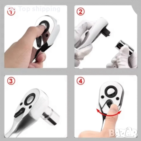 Куфар с инструменти 108 части - Гедоре, снимка 6 - Гедорета - 52679618