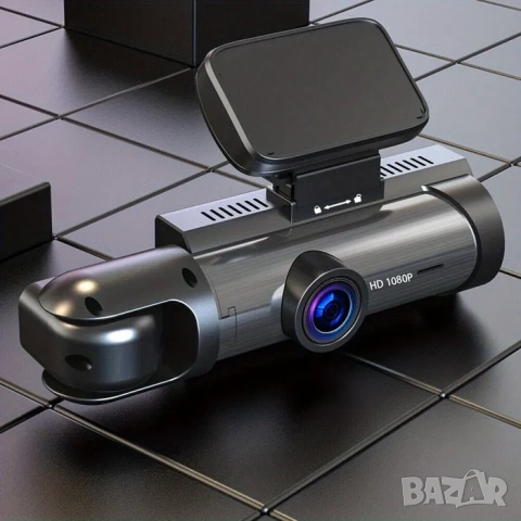 WIFI Видеорегистратор DVR с две камери за автомобили, нощно вижда, снимка 2 - Друга електроника - 52071765