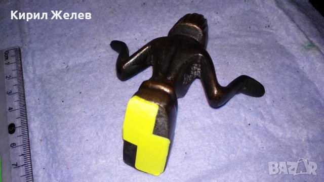 Стара ОЛОВНА СТАТУЕТКА ЕГИПЕТСКО БОЖЕСТВО ФИГУРКА СУВЕНИР за КОЛЕКЦИЯ ТЕМАТИЧЕН ИНТЕРИОР 10550, снимка 4 - Декорация за дома - 38892530