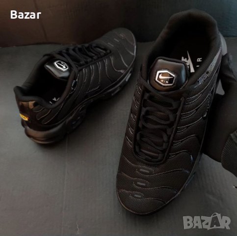Nike TN Black Нови Мъжки Обувки Маратонки Размер 43 Номер 27.5см Стелка Черни vapormax , снимка 3 - Маратонки - 40699158