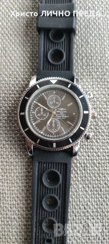 Промоция!!! Мъжки часовник Breitling Superocean rubber TOP