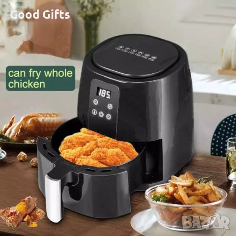 Air Fryer - Уред за здравословно готвене с горещ въздух , 1350 W, 7л, Тъч скрийн управление, снимка 2 - Фритюрници - 40839527