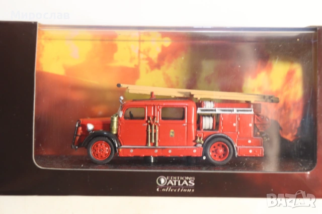 1/72 ATLAS VOLVO ВОЛВО КАМИОН ПОЖАРНА МОДЕЛ КОЛИЧКА, снимка 3 - Колекции - 54302966