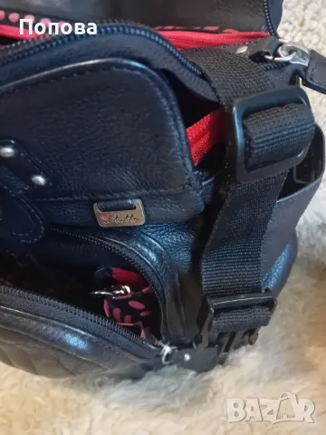 Уникална  голяма маркова чанта естествена кожа с подвижен органайзер , снимка 9 - Чанти - 50052471