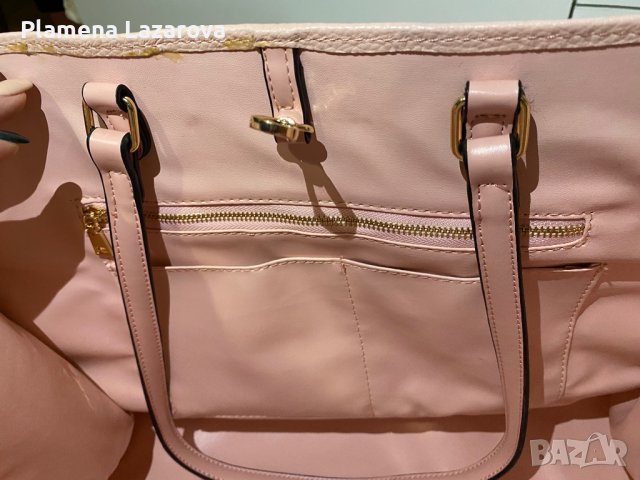 Дамска голяма чанта YONCY розова, снимка 3 - Чанти - 39405736