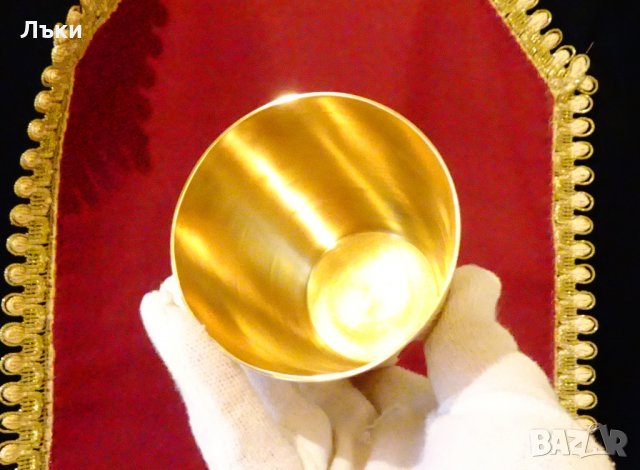 Бронзова чаша за вино Тадж Махал,цветя,250 мл. , снимка 4 - Антикварни и старинни предмети - 31152630