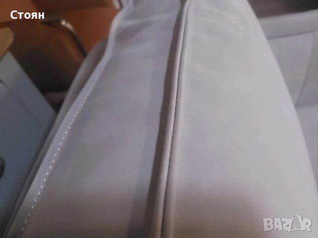 Светло сиви столове от плат 2 броя с фунция - въртене, снимка 10 - Дивани и мека мебел - 51955676