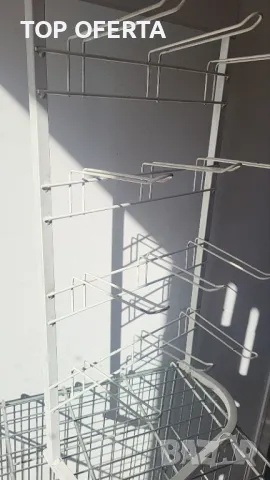 Стелаж Метален 12 окачвачи със стойка 73 х 34 см, снимка 4 - Стелажи и щандове - 47848517