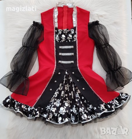 Рокля за Хелуин с черепи размер ХS-S - нова, снимка 10 - Рокли - 42701371
