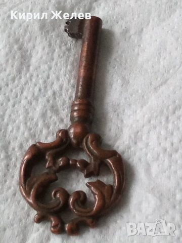 Стар рядък  ключ за врата 51924, снимка 4 - Антикварни и старинни предмети - 53217530
