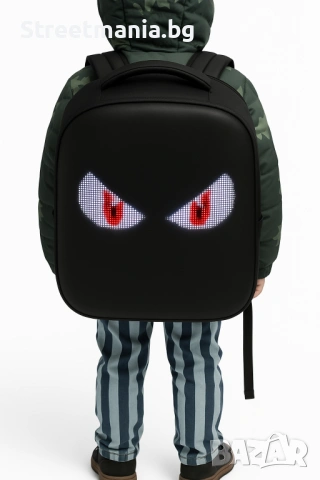 Смарт LED раница Wi-fi приложение Pixel ученическа, лед , мото мотор, снимка 4 - Аксесоари и консумативи - 54001866