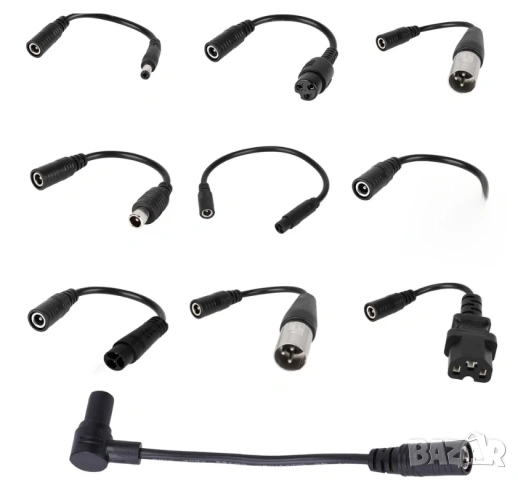 Захранващ Адаптер Електрически Скутер Баланс Ховърборд Велосипед E-bike Инвалидни Колички Скейтборди, снимка 2 - Части за велосипеди - 54146690