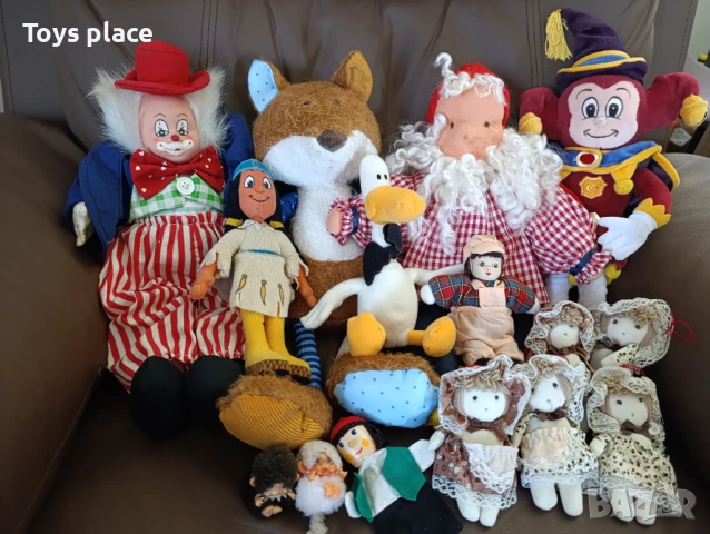 Лот ретро плюшени играчки, стари играчки от соца 