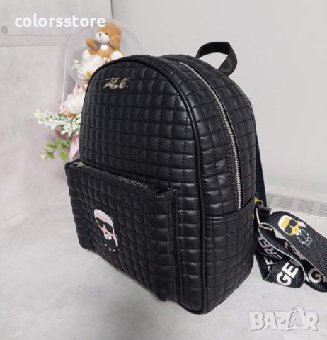 Черна раница  Karl Lagerfeld код Br146, снимка 5 - Раници - 38831117