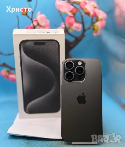 ГАРАНЦИОНЕН!!! Apple iPhone 15 Pro, 256GB, 5G, Black Titanium  , снимка 5 - Apple iPhone - 53914448