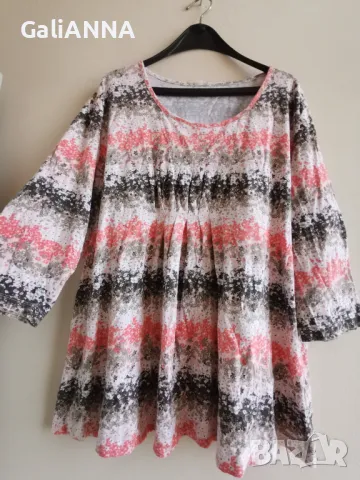 СТРАХОТНА ТУНИКА ЕФЕКТЕН ДЕСЕН 3XL-4XL, снимка 3 - Туники - 50428573