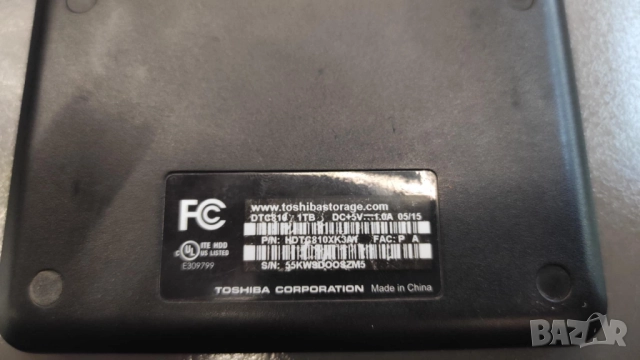 Продавам 1тб външен хард диск ТOSHIBA CANVIO , снимка 4 - Твърди дискове - 52584800