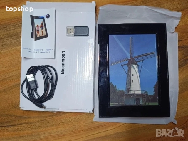 НОВА, ТЕСТВАНА скрита камера във фоторамка Nisanmoon HD 1080P, откриване на движение, цикличен запис, снимка 2 - Аналогови камери - 51636432