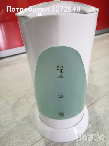 Електрическа кана за вода 1,7л - 2000w, снимка 6 - Кани - 42651474