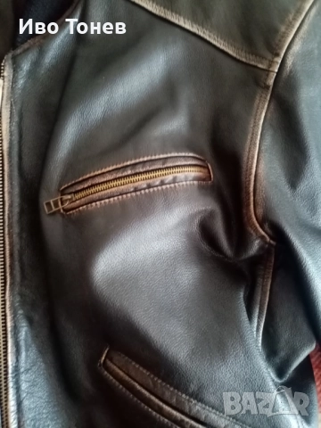 Кожен бомбър  телешки бокс, снимка 10 - Якета - 51525237