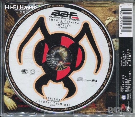 Alien ant Farm-Smooth Criminal, снимка 2 - CD дискове - 35636571