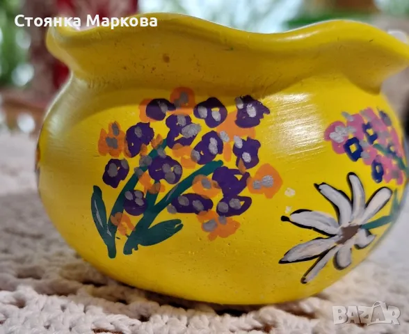 Малки керамични вазички-кашпи, снимка 2 - Вази - 50177585