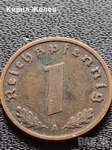 Две монети 1 райхспфенинг 1938г. Трети райх с СХВАСТИКА редки за КОЛЕКЦИЯ 37767, снимка 9 - Нумизматика и бонистика - 40637991