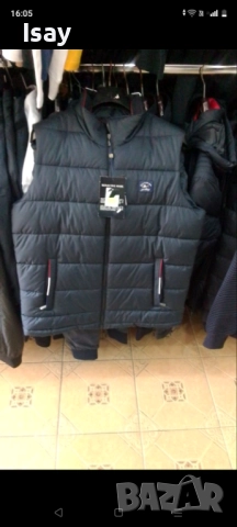 Мъжки зимен елек Паул Шарк в тъмно син цвят Л последен размер , снимка 11 - Спортни дрехи, екипи - 52791368