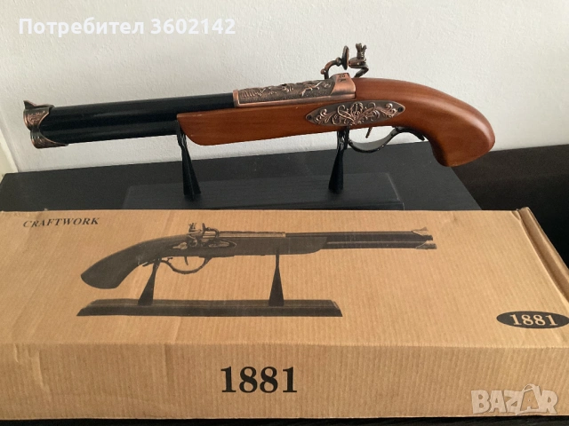 декоративен пистолет запалка нов с ориг. опаковка